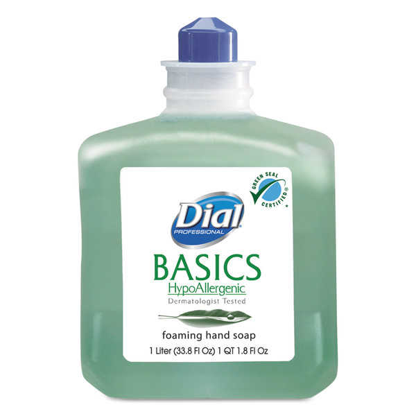 Dial Professional Basics Foaming Hand Wash, Refill, 1000mL, Honeysuckle, PK6 DIA 06060
